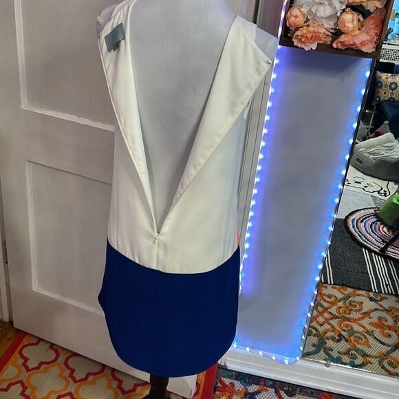 Women’s Skies Are Blue Vibrant Color Block Shift Dress Size Small - Picture 3 of 5